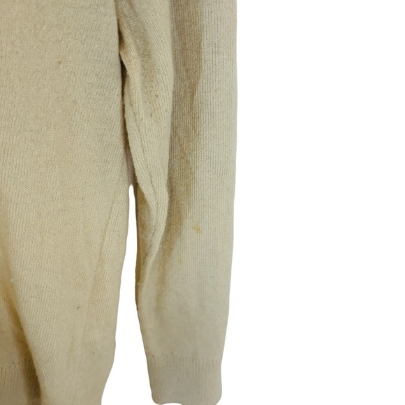 Kate Spade Revolve Wool Slouchy Raglan Sweater Deco Beige SZ XS - Picture 9 of 11